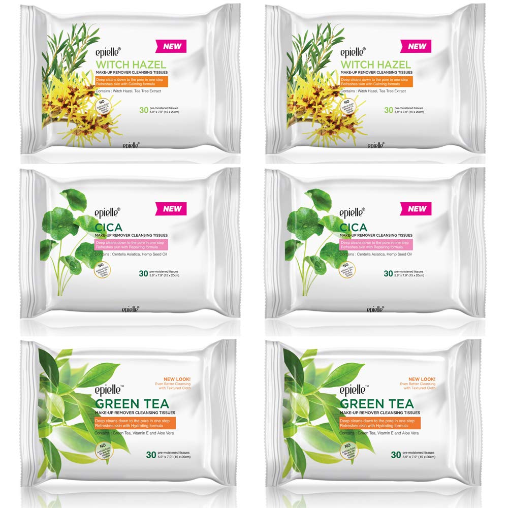 Epielle front packaging showing six 30-count pouches and brand clarity benefit