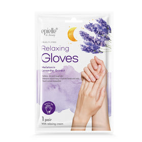 Epielle gloves flat spread revealing gel-lined interior for deep hydration