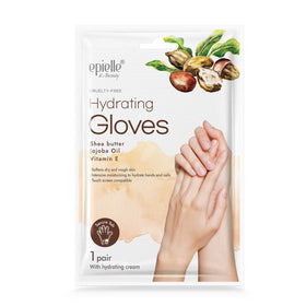 Epielle gloves in use during a spa routine delivering soothing hydration