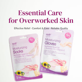Epielle hand masks in a relaxing spa setting for self-care