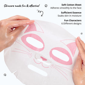 Epielle mask held in hand illustrating size and easy application benefit
