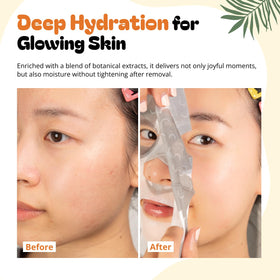 Person wearing an Epielle mask during at-home spa showing relaxation benefit