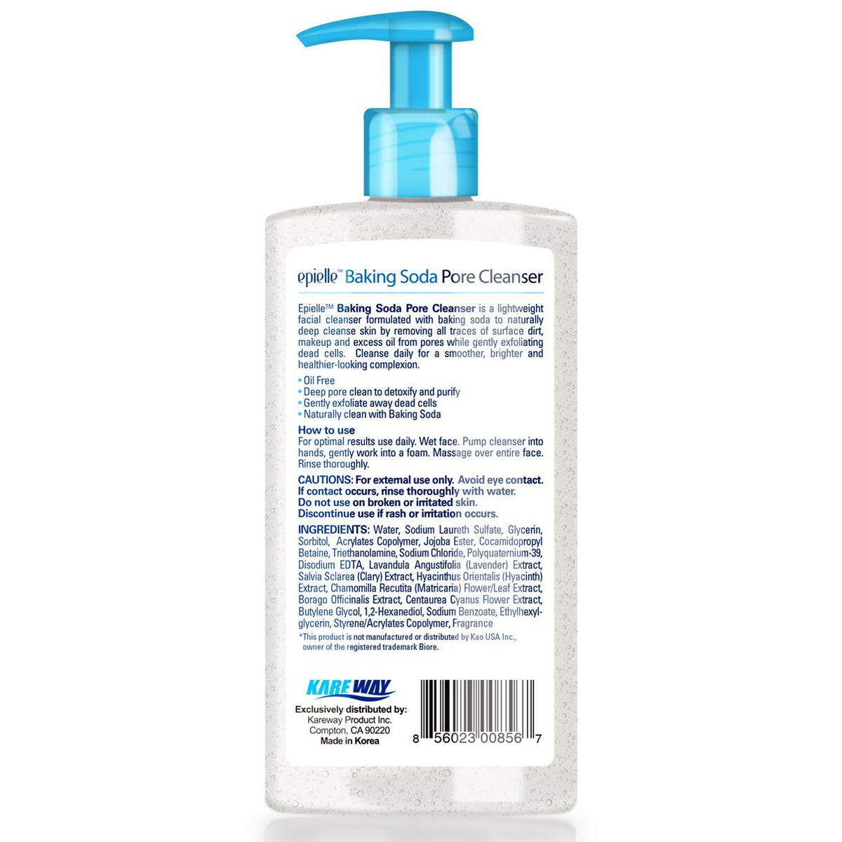 Epielle pump dispensing foam texture demonstrating gentle lather benefit