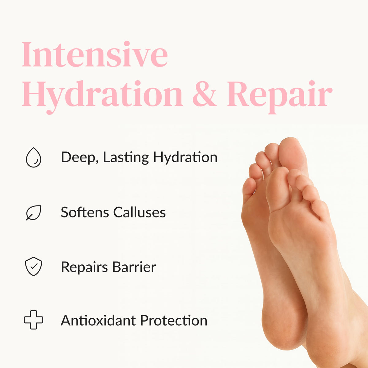 Epielle serum texture on foot highlighting deep hydration and smooth results