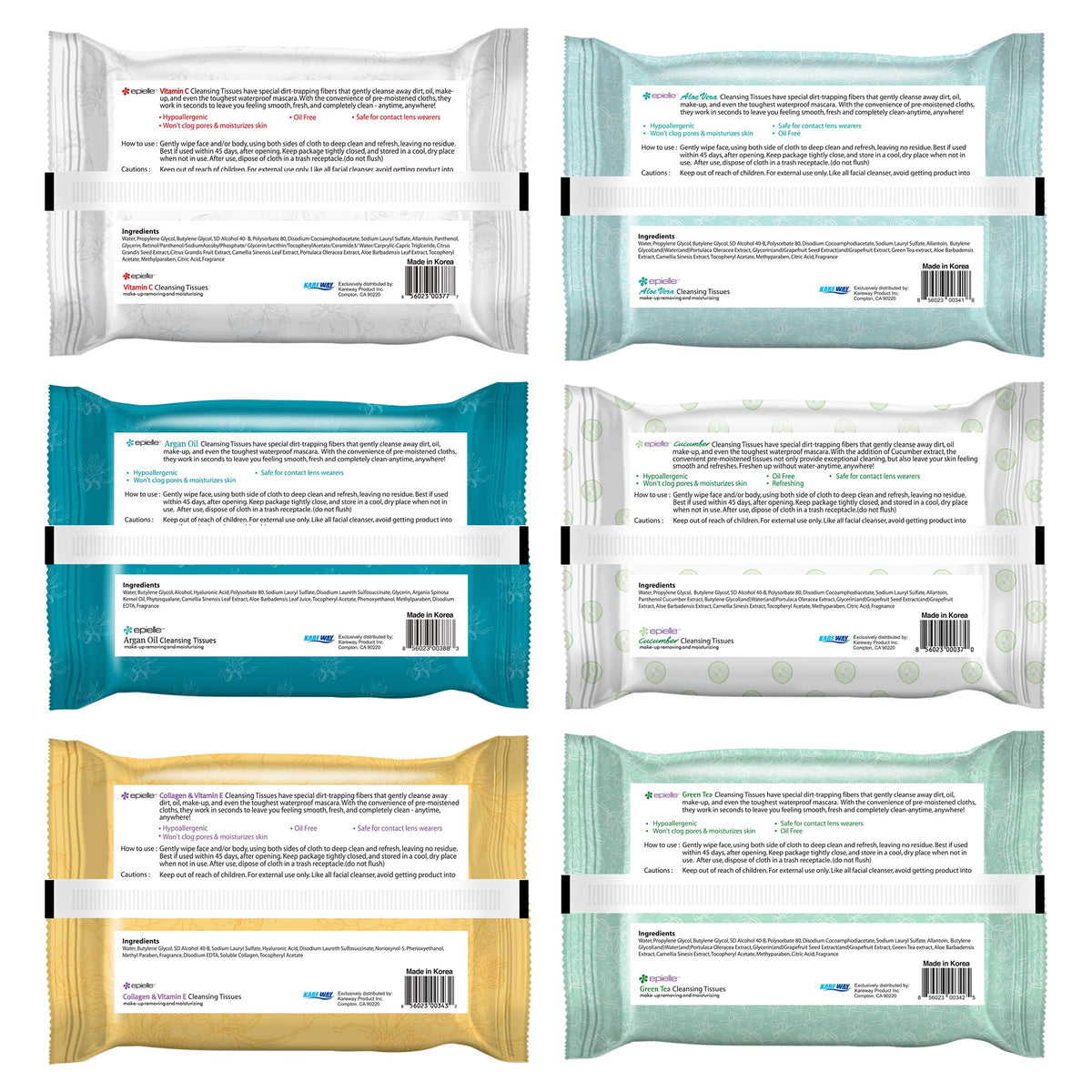 Epielle wipe close-up texture showing soft fibers and gentle cleansing action