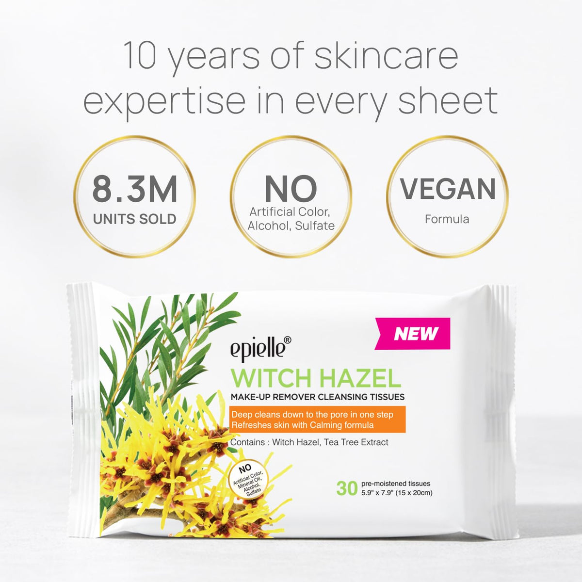Epielle wipe in hand removing makeup demonstrating effective cleansing benefit