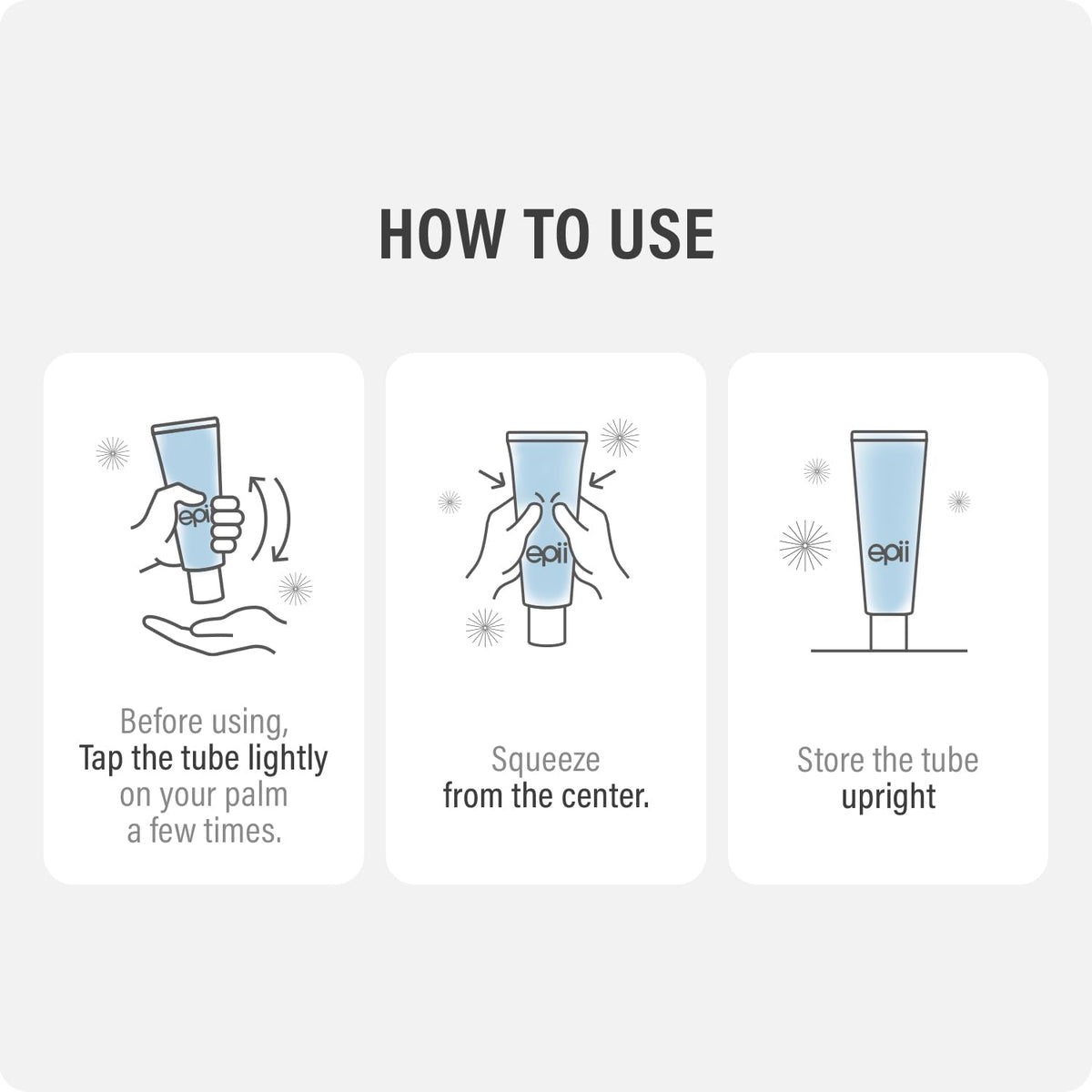epii cream spread on skin illustrating quick absorption and soothing benefit