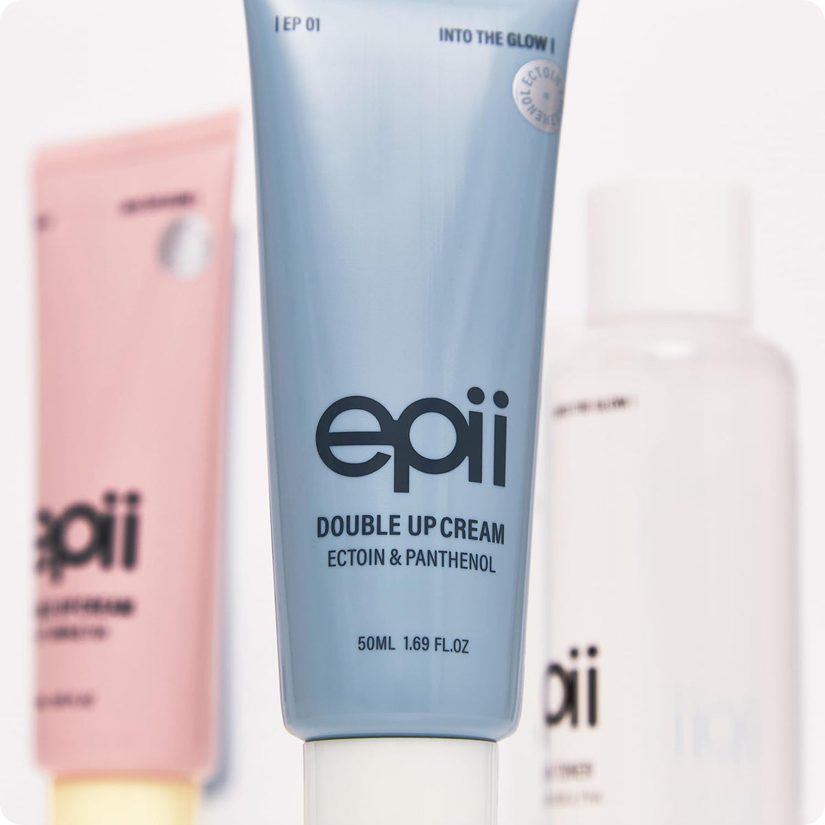 epii cream on bathroom shelf in routine setting promoting daily hydration benefit