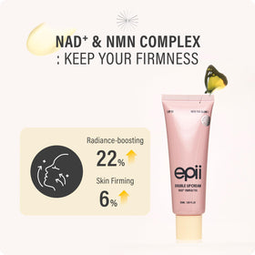 epii Double Up Cream open cap with ingredients label visible for transparency
