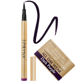 EPILYN front packaging showing dark purple eyeliner and compact pen benefit