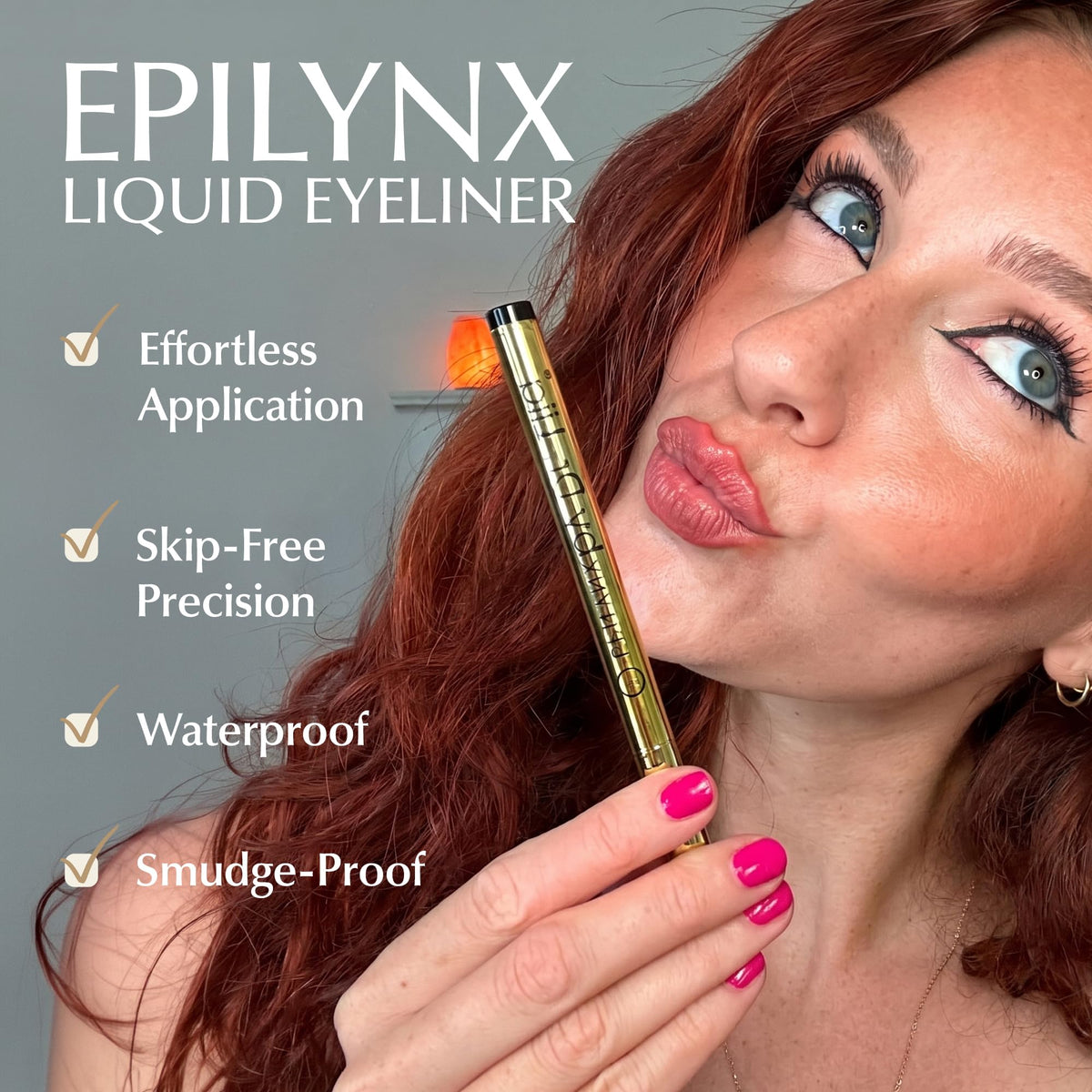 EPILYN close-up of fine felt tip for precise, controlled application
