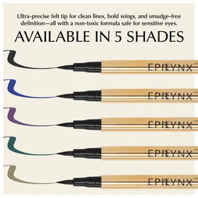 EPILYNX open cap tip angle revealing firm felt tip for consistent strokes