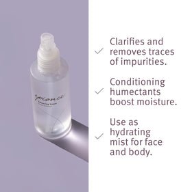 Epionce toner texture as airy mist, hydrates and soothes skin quickly