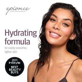 Epionce on bathroom shelf in lifestyle scene conveying daily-use benefit