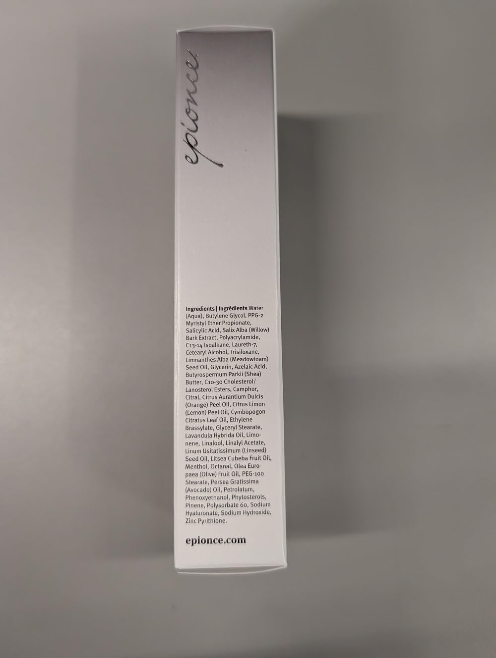Epionce Lytic Tx in bathroom routine portraying simple integration into daily regimen benefit