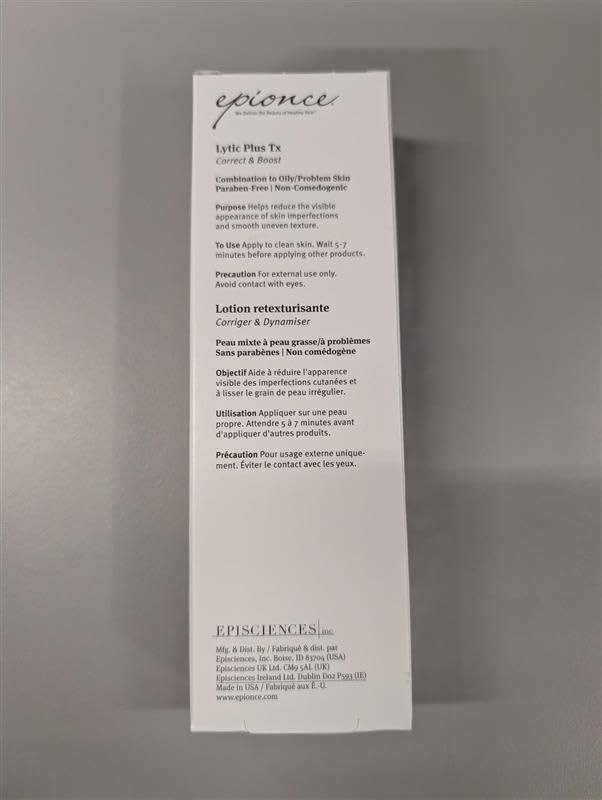 Epionce Lytic Tx lifestyle application morning portraying daytime layering with sunscreen benefit