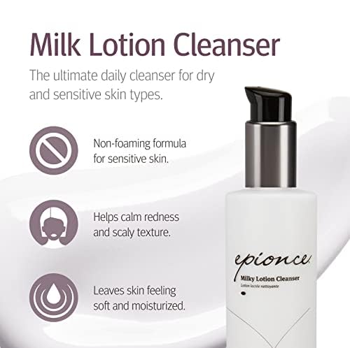 Epionce creamy texture close-up illustrating gentle lotion feel and nourishing comfort