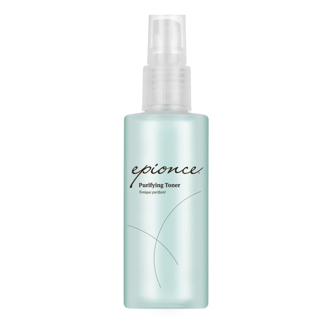 Epionce Purifying Toner front packaging shows clean clinical design and benefits