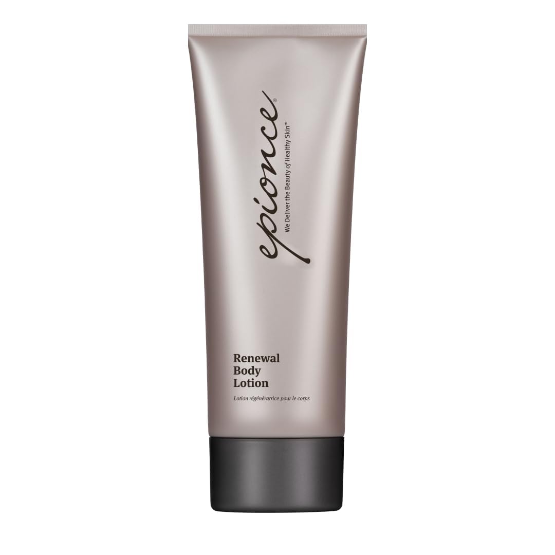 Epionce Renewal Body Lotion front bottle showing clean packaging and benefit