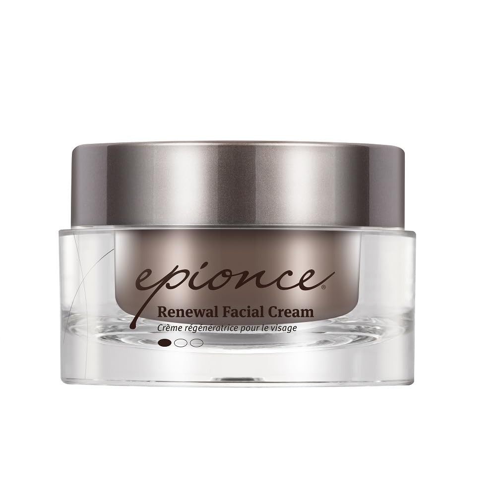 Epionce jar front view showing Renewal Facial Cream for smooth hydration
