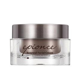 Epionce jar front view showing Renewal Facial Cream for smooth hydration