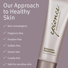 Epionce being applied to hands demonstrating fast hydration