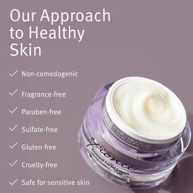 Epionce jar in hand showing product size and travel-friendly benefit