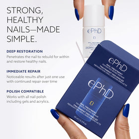 epres ePhD bottle scale next to hand showing size and travel-friendly convenience