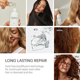 epres texture product drop on hand showing concentrated waterless formula benefit