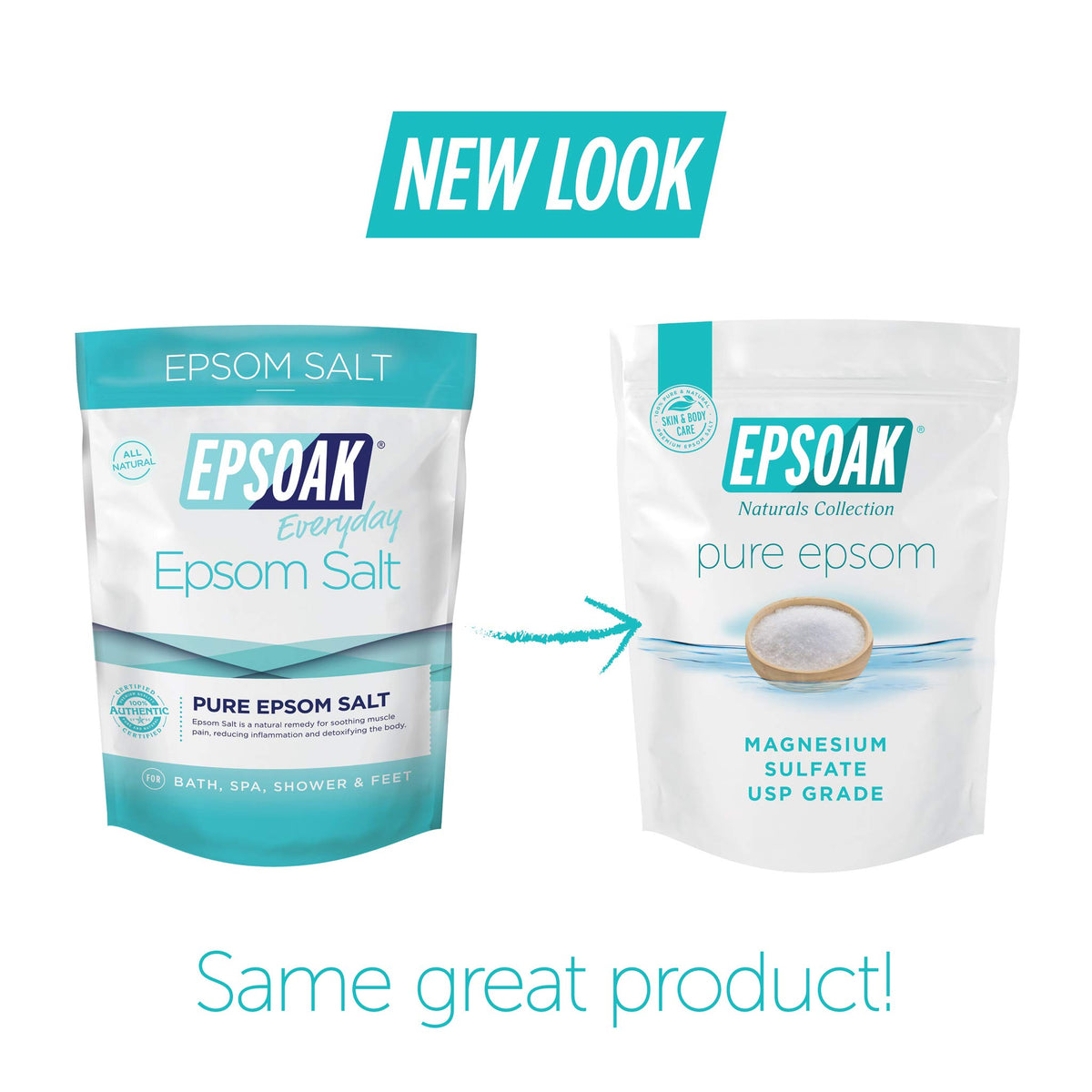 Epsoak crystal texture closeup highlighting quick-dissolving medium-grain quality