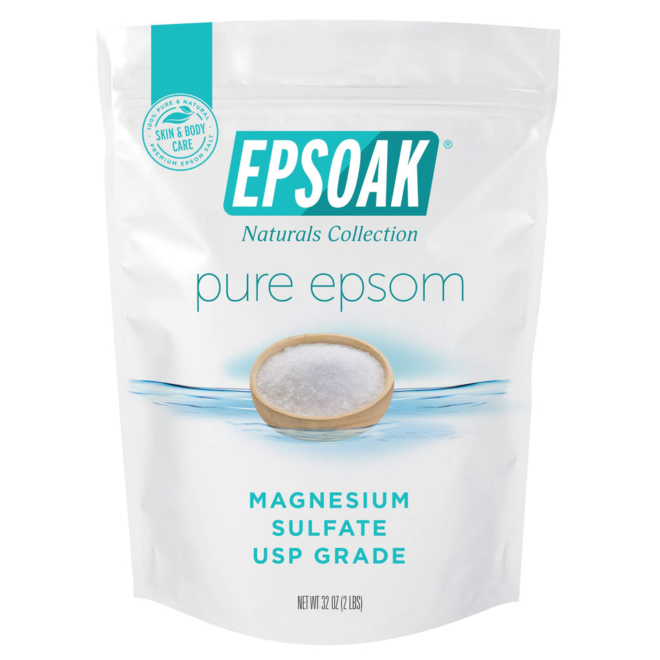 Epsoak front packaging 2 lb bag showing product and benefits