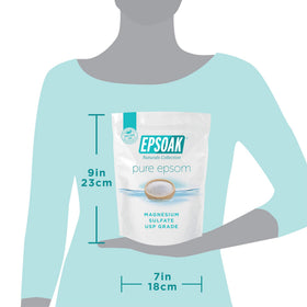 Epsoak in serene bathroom lifestyle scene promoting relaxation use