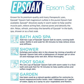 Epsoak made in usa label closeup showing domestic manufacturing assurance