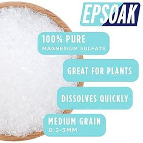 Epsoak crystals in palm showing texture and easy-scoop convenience