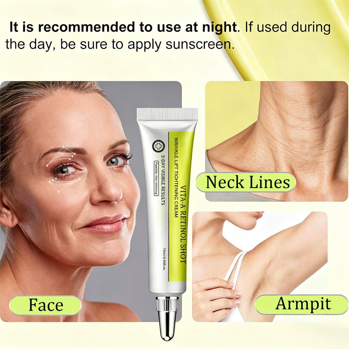 Eqimznv before and after around eyes demonstrating smoothing