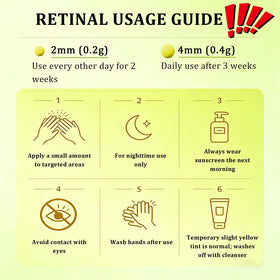Eqimznv ingredient display highlighting retinal and panthenol benefits