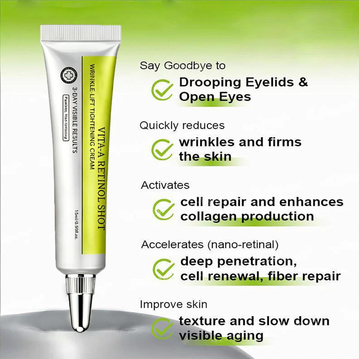 Eqimznv tube staged in nighttime routine for evening use