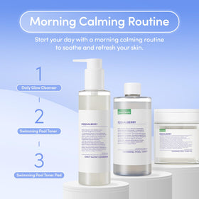 EQQUALBERRY before and after skin glow showing visible radiance