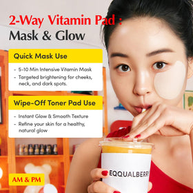 EQQUALBERRY ingredients label close-up showing niacinamide and peptide