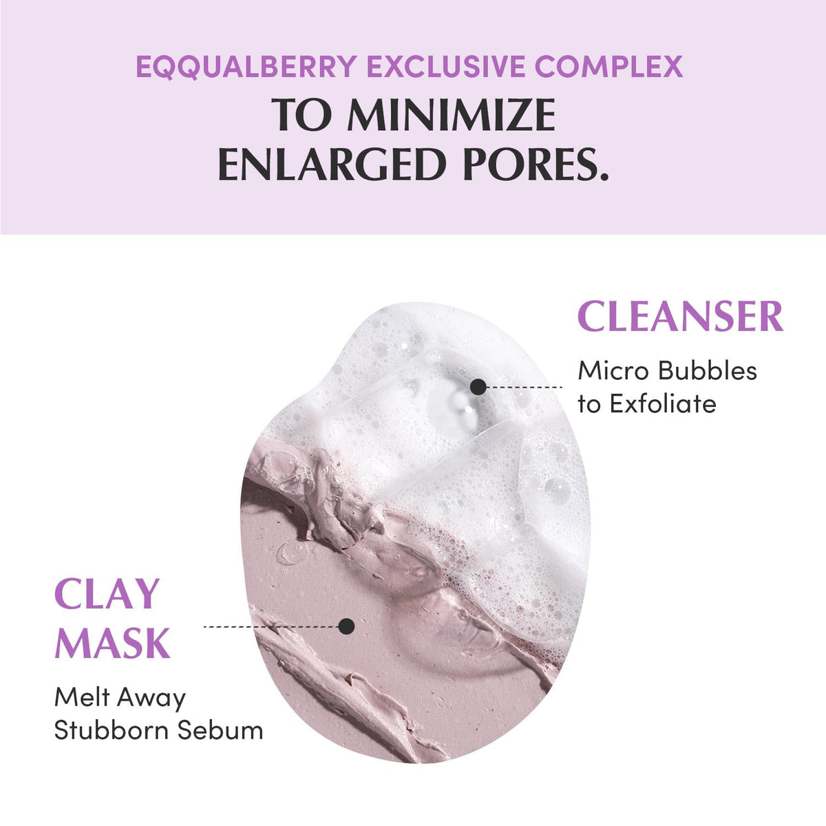 EQQUALBERRY label close-up showing key ingredients list