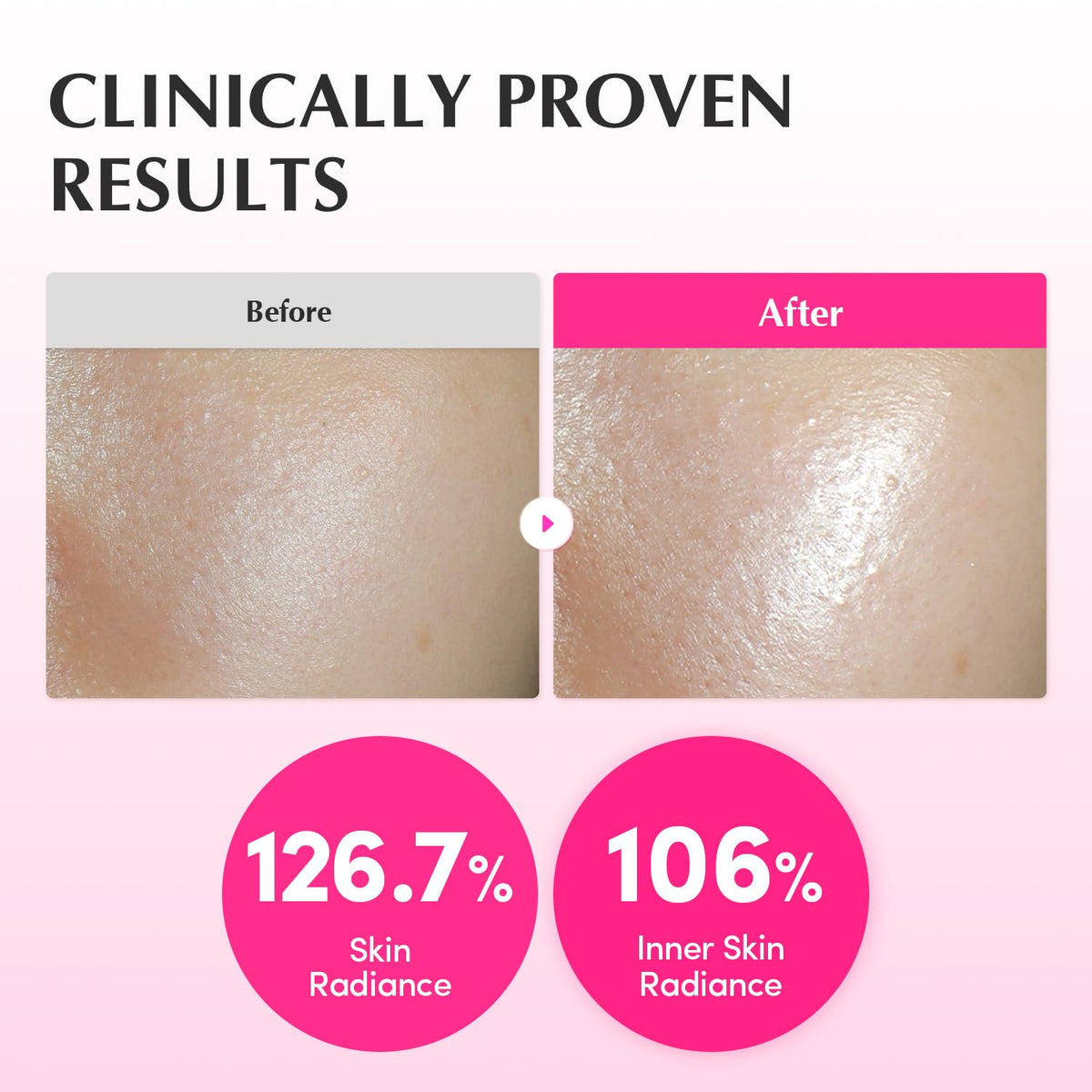 EQQUALBERRY texture droplet of pink toner demonstrating lightweight hydration benefit