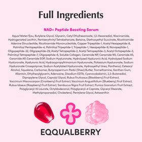 EQQUALBERRY serum on bathroom counter in routine scene showing daily use