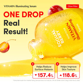 EQQUALBERRY serum texture drop on fingertip showing lightweight hydration benefit