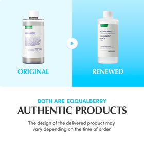 EQQUALBERRY close-up of silky toner texture demonstrating smooth absorption