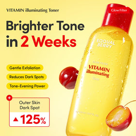 EQQUALBERRY clear toner pouring to show lightweight texture and hydration