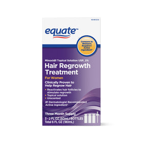Equate bottle front packaging showing product label and 2 oz size benefit