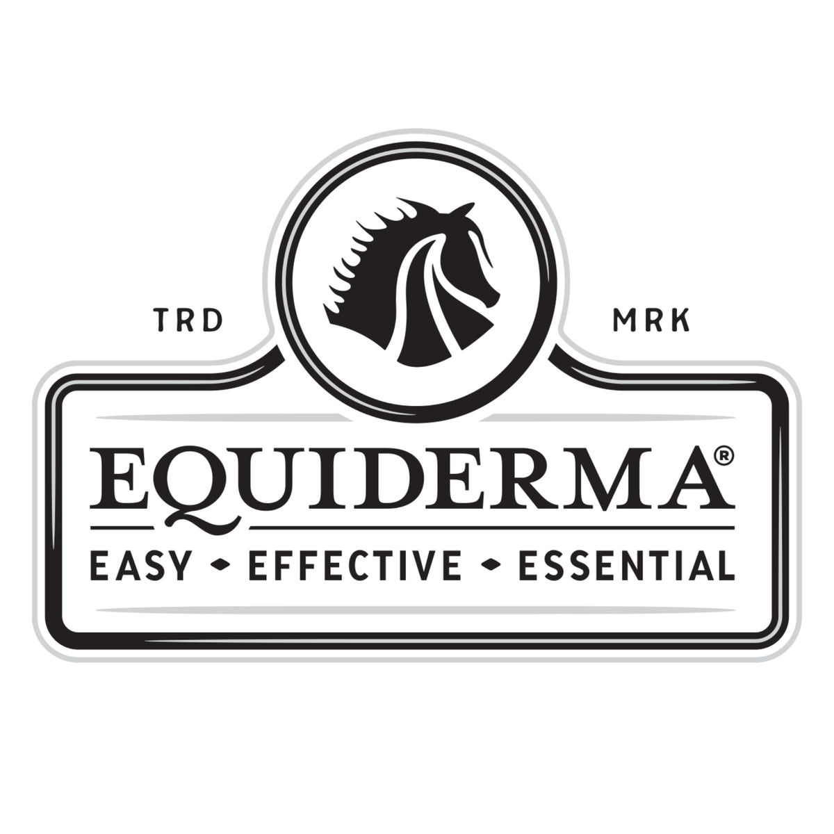 EQUIDERMA before and after mane photo highlighting visible smoothing and reduced frizz