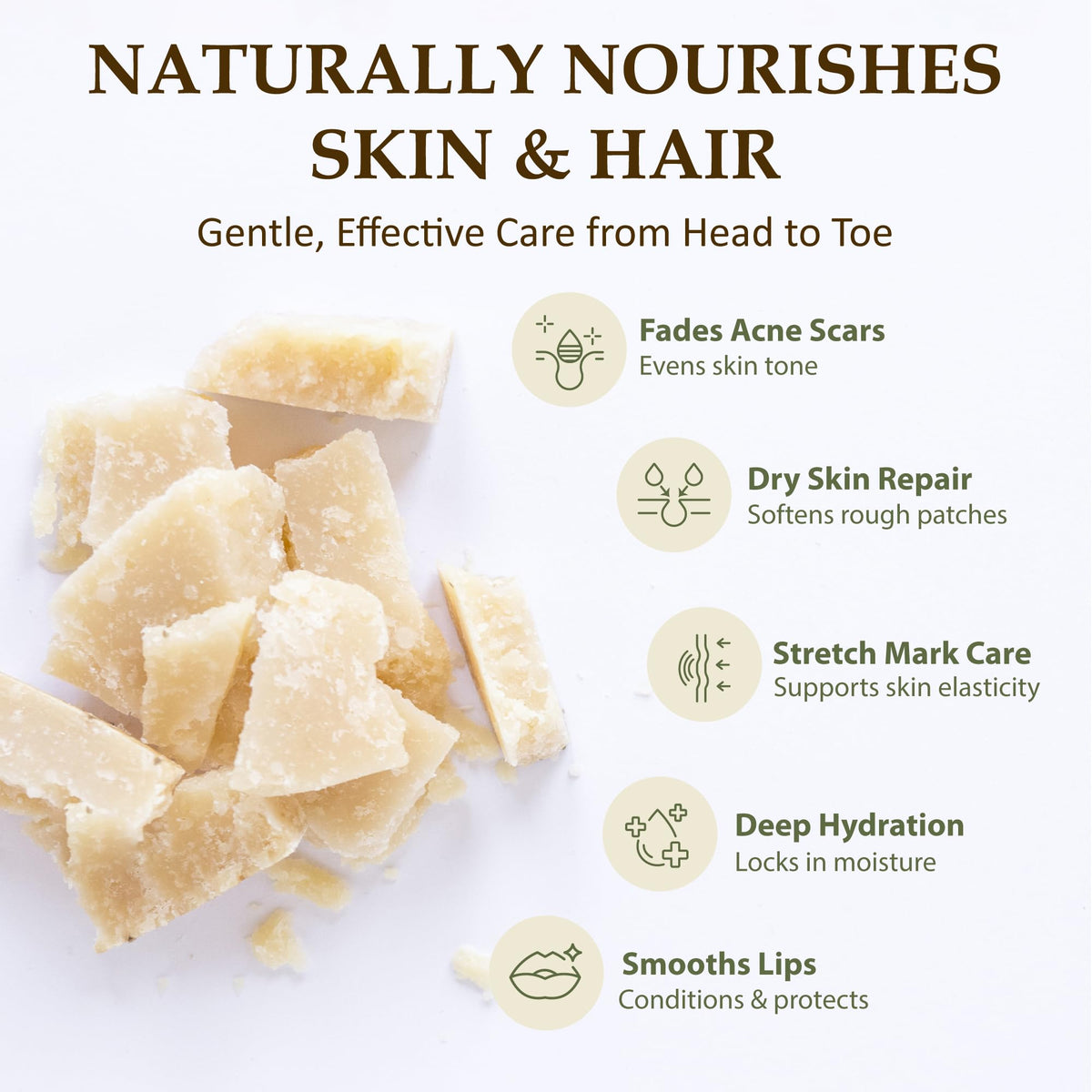 era of nature cocoa butter mixed in DIY balm setup to illustrate customizable skincare