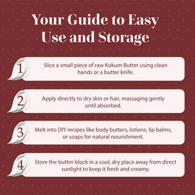 era of nature kokum butter soap making ingredient layout illustrating clean, single-ingredient use