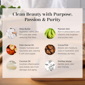 era of nature unrefined shea butter ingredient image showing deep moisturization